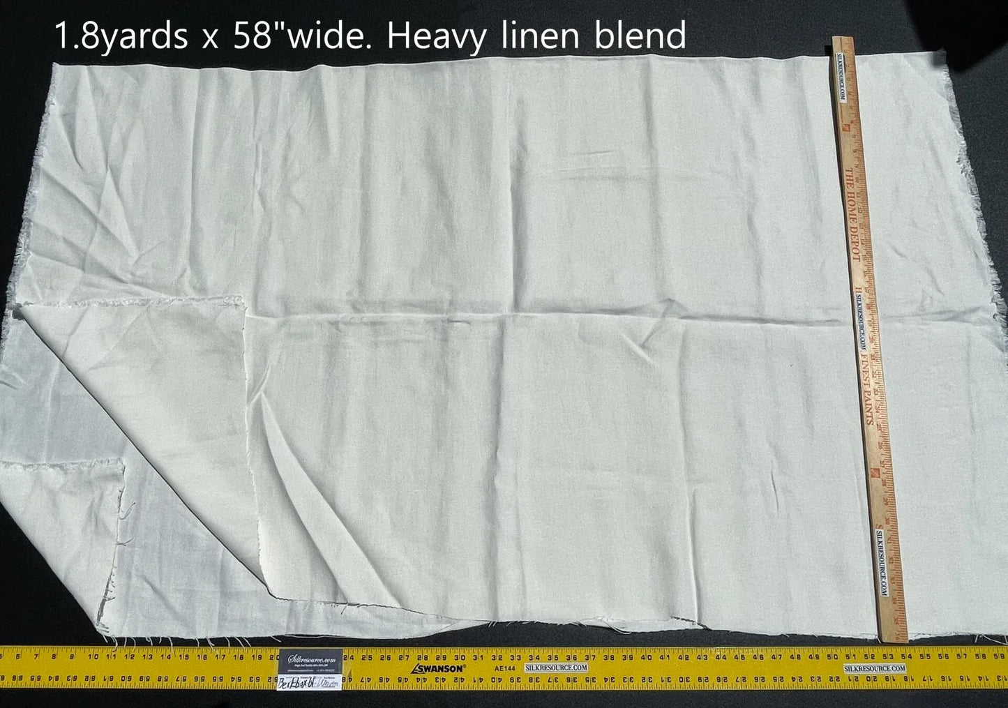 7 Berkbox61 1.8 yards Scalamandre White Cotton with Plain design