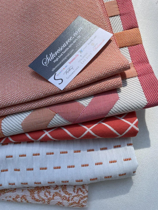 2 Boxs Scalamandre Square Coordinating Outdoors Groups Orange