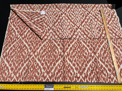 12 Berkbox61 1.5 yard Scalamandre LHASA IKAT WEAVE Coral Orange  MSRP USD362/y