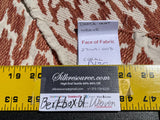 12 Berkbox61 1.5 yard Scalamandre LHASA IKAT WEAVE Coral Orange  MSRP USD362/y