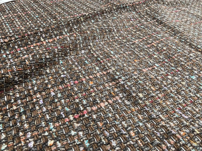 13 Berkbox61 27"x27" yard Scalamandre Square CONFETTI BROWN Woven MSRP USD340/y