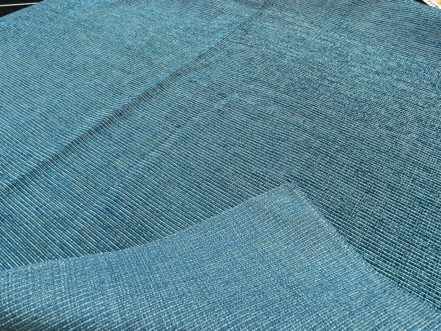 14 Berkbox61 27"x27" yard Scalamandre Square THOMPSON CHENILLE PEACOCK Jacquard Blue MSRP USD222/y