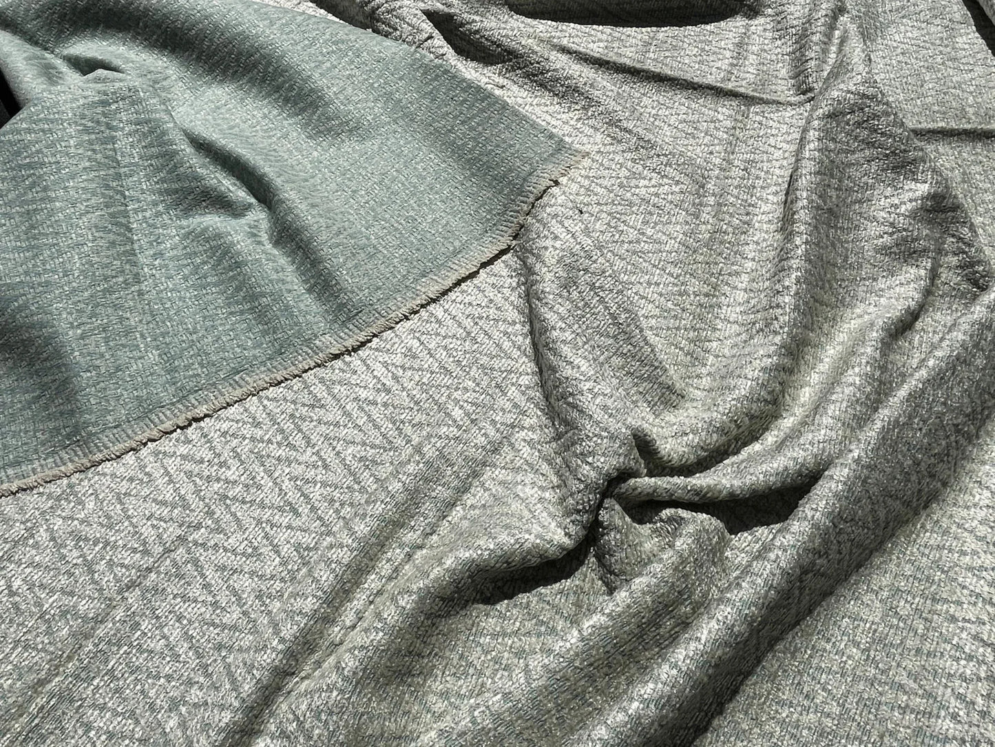 3 Berkbox62 1.5 yard Scalamandre CHEVRON CHINELLE Mineral Light Green  MSRP USD246/y