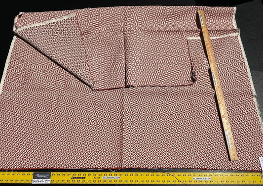 4 Berkbox62 1.5 yard Scalamandre KHIVA WEAVE Poppy Red White MSRP USD180/y
