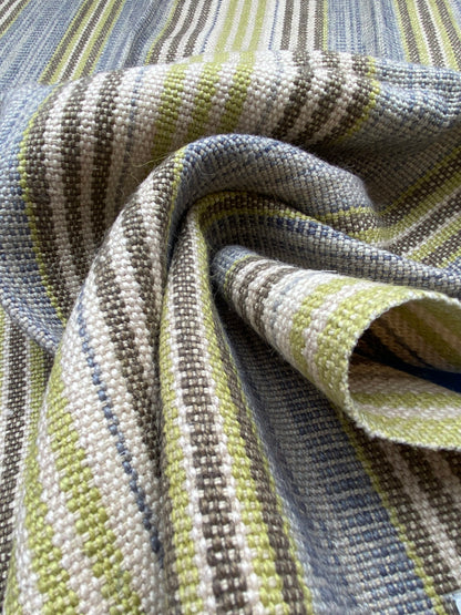 9 Berkbox91 Square Jacquard by Grey Watkins Cuzco Stripe Grey Brown Green Beige MSRP USD262/y