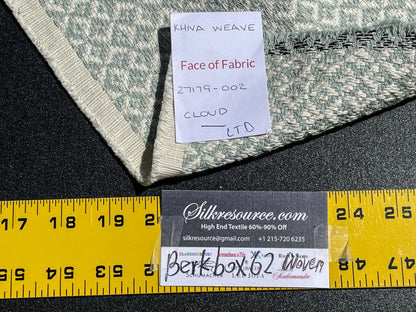 6 Berkbox62 1.9 yard Scalamandre KHIVA WEAVE Cloud Light Blue MSRP USD180/y