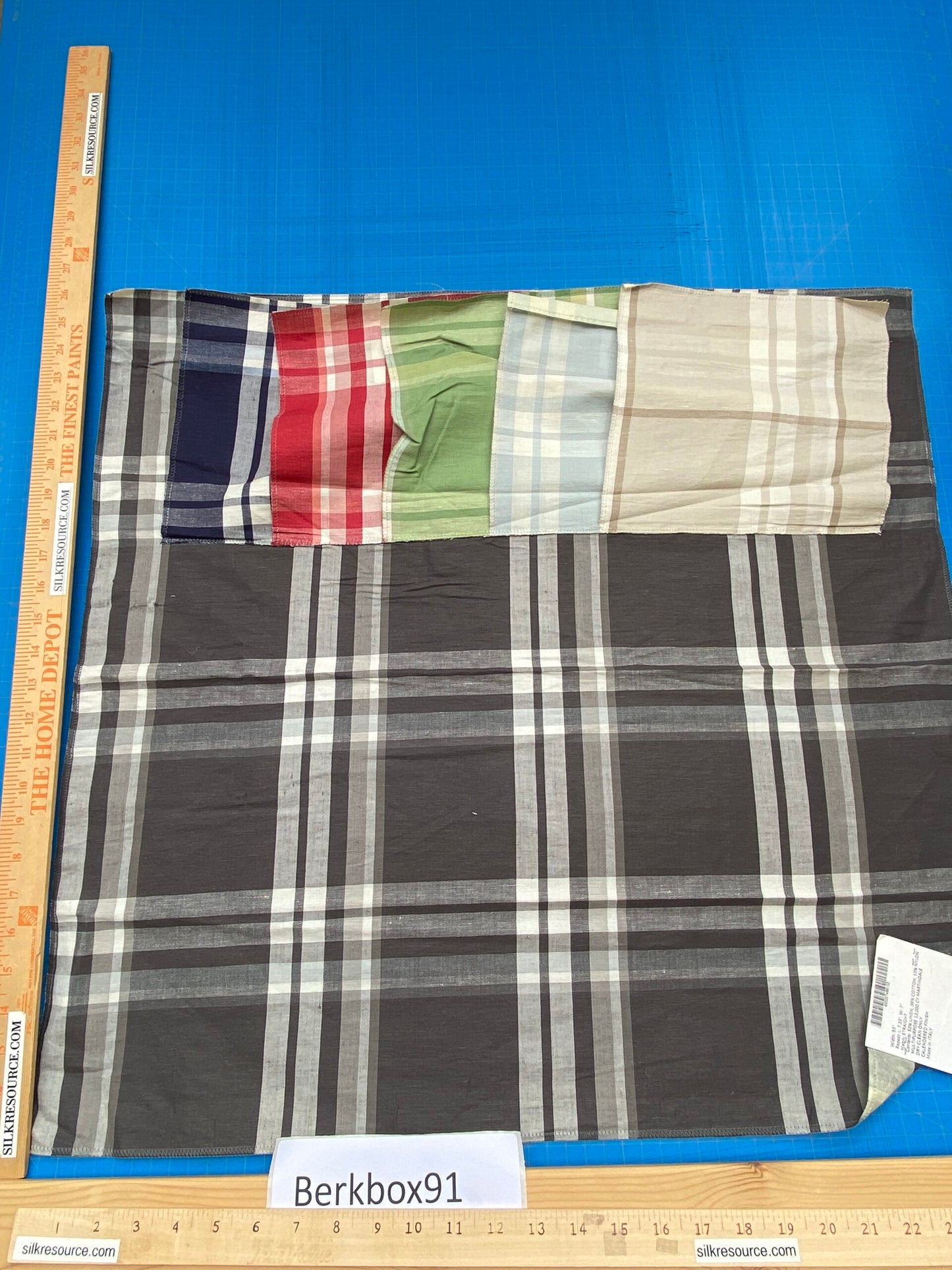 10 Berkbox91 Square Jacquard by Scalamandre Modo Plaid Brown White Plaid Check MSRP USD156/y