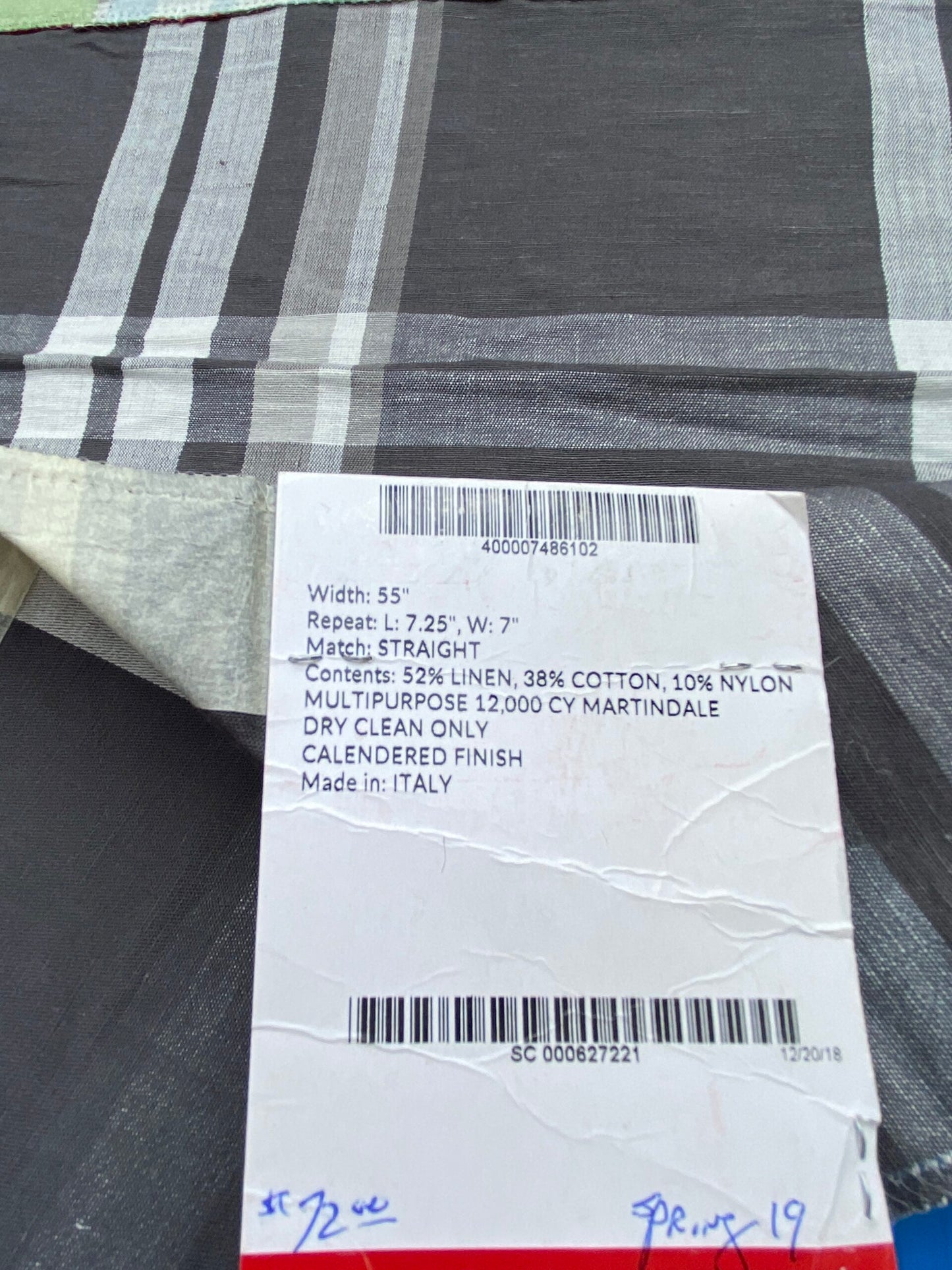 10 Berkbox91 Square Jacquard by Scalamandre Modo Plaid Brown White Plaid Check MSRP USD156/y