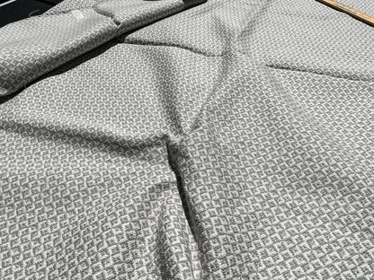 7 Berkbox62 1.5 yard Scalamandre KHIVA WEAVE Pearl Grey  MSRP USD180/y