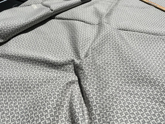 7 Berkbox62 1.5 yard Scalamandre KHIVA WEAVE Pearl Grey  MSRP USD180/y