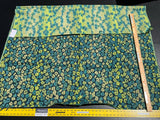 8 Berkbox62 1.3 yard Scalamandre BLOOM Peacock Cotton Jacquard Green Blue Yellow Wild Flower