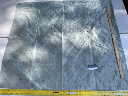 10 Boxs Scalamandre Blue Bean Silk With Chenille Embroidery 1yard+