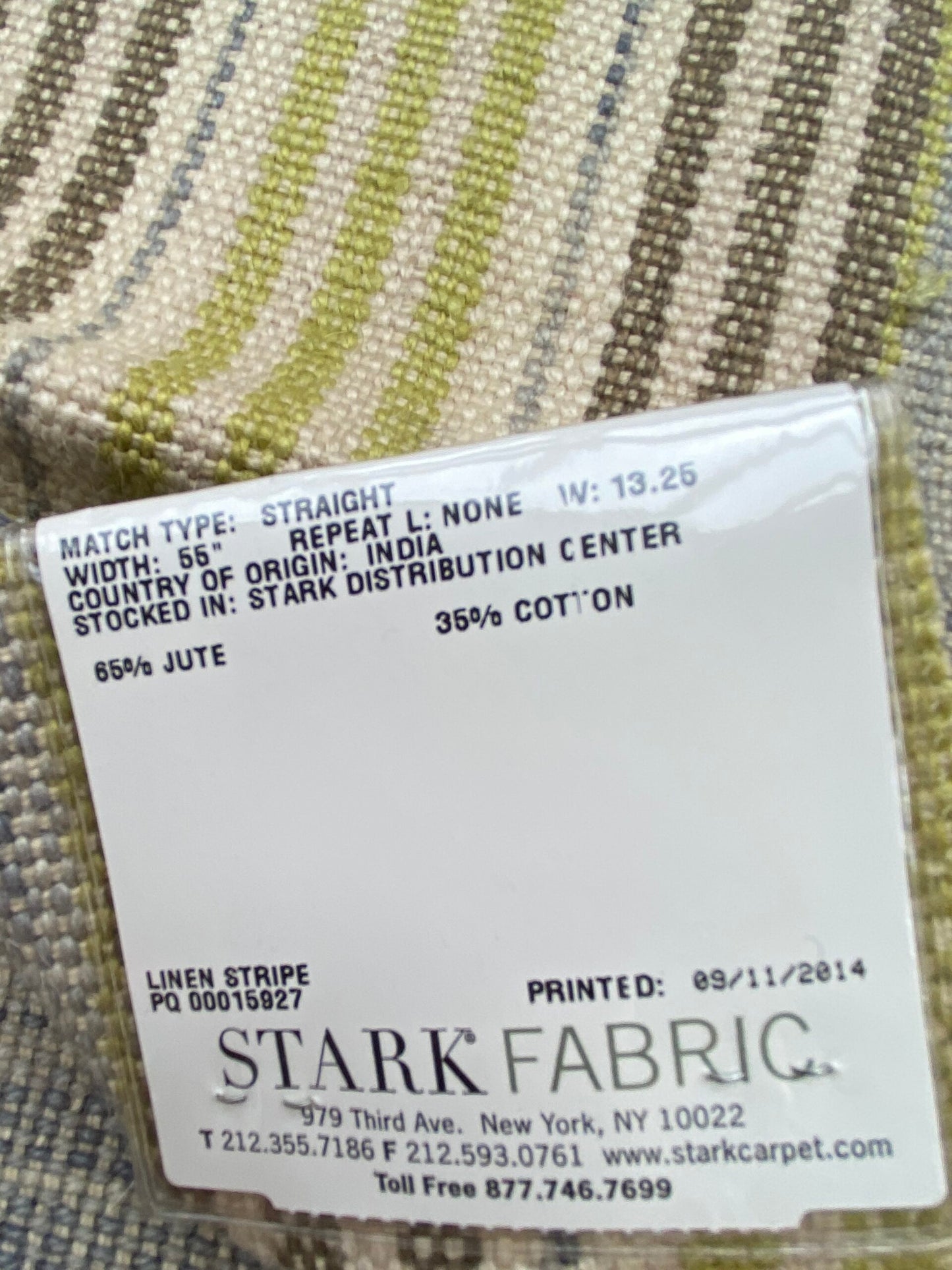 11 Berkbox91 Square Jacquard by Grey Watkins Cuzco Stripe Grey Brown Green Beige MSRP USD262/y