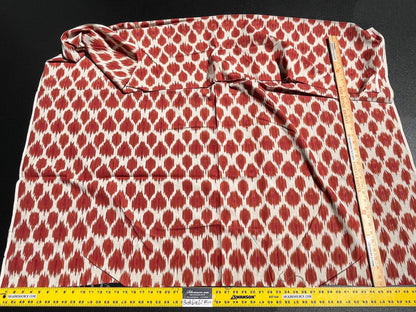 11 Berkbox62 1.5 yard Scalamandre AMARA IKAT WEAVE Sunset Red MSRP USD 150/y