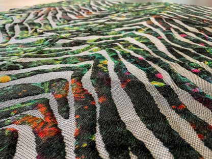 1 Berkbox63 27"X27" Scalamandre Wisteria Velvet Dramatic Forest