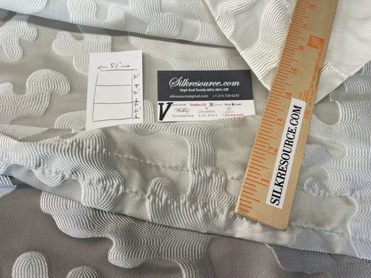 6 Boxv Scalamandre "Marlin" Square Showroom Sample Full Yard Three Types Of Coral Gray MSRP USD300+/yard