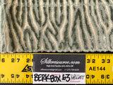 6 Berkbox63 1.2 yard Scalamandre Velvet Coral patterns Green &amp; Beige Faux Bois Velvet MSRP480/Y