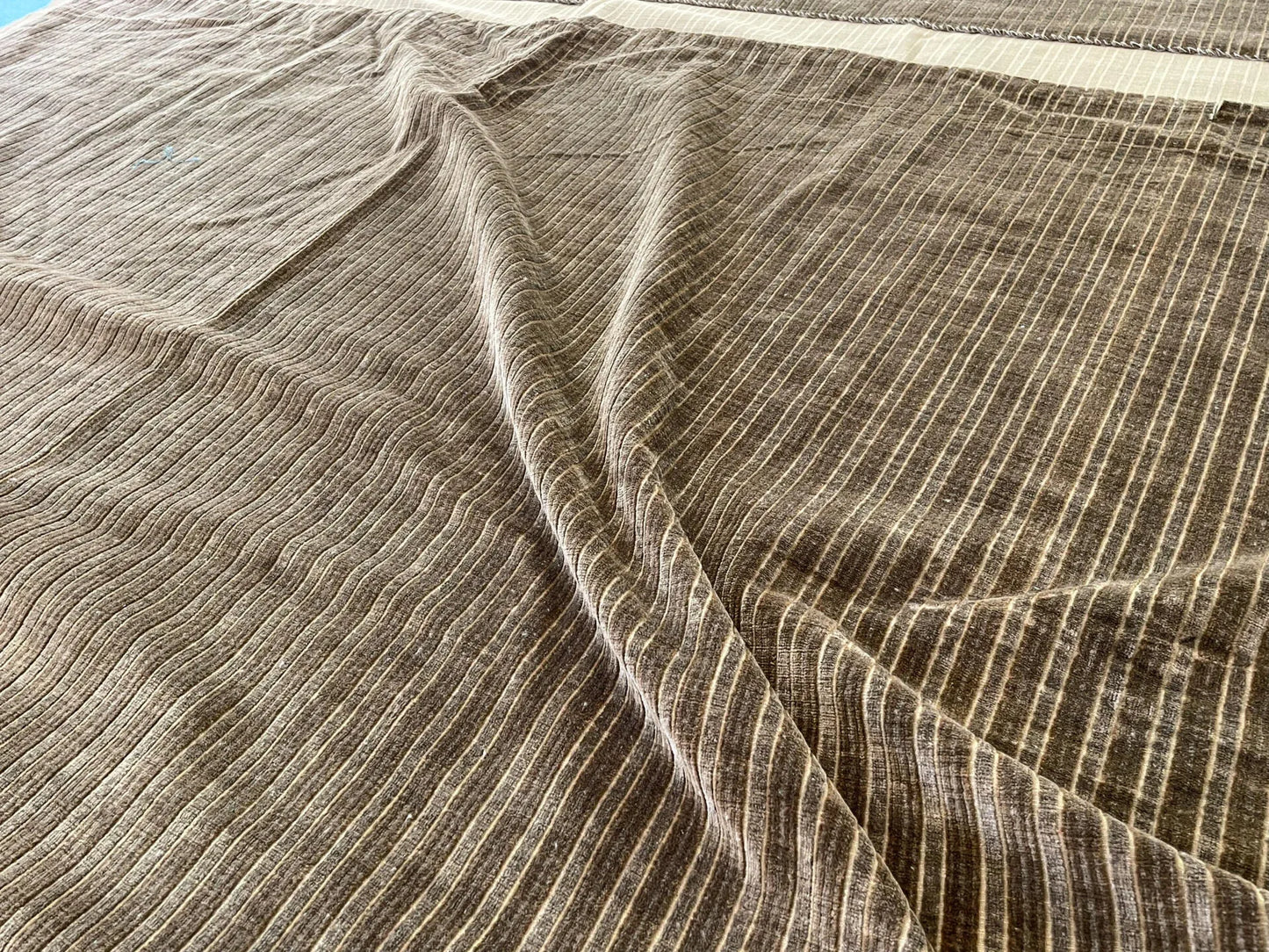 8 Berkbox63 2.4 yard Scalamandre VELVET MOGADOR TAUPE Strie Texture Brown MSRP USD208