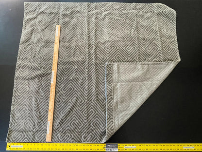 10 Berkbox63 1.2 yard Scalamandre MEANDER VELVET Stone Cut Velvet Outdoor Brown Gray MSRP USD350/y