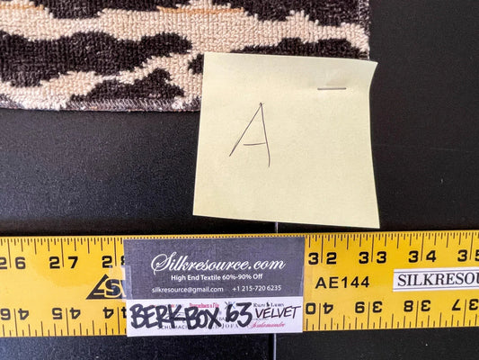 11 Berkbox63 27"x27" Scalamandre Square Old World Weavers Leopard Velvet in Piccolo Hiend Animal skin Cheetah Orange Black Velvet MSRP USD 500+/yard