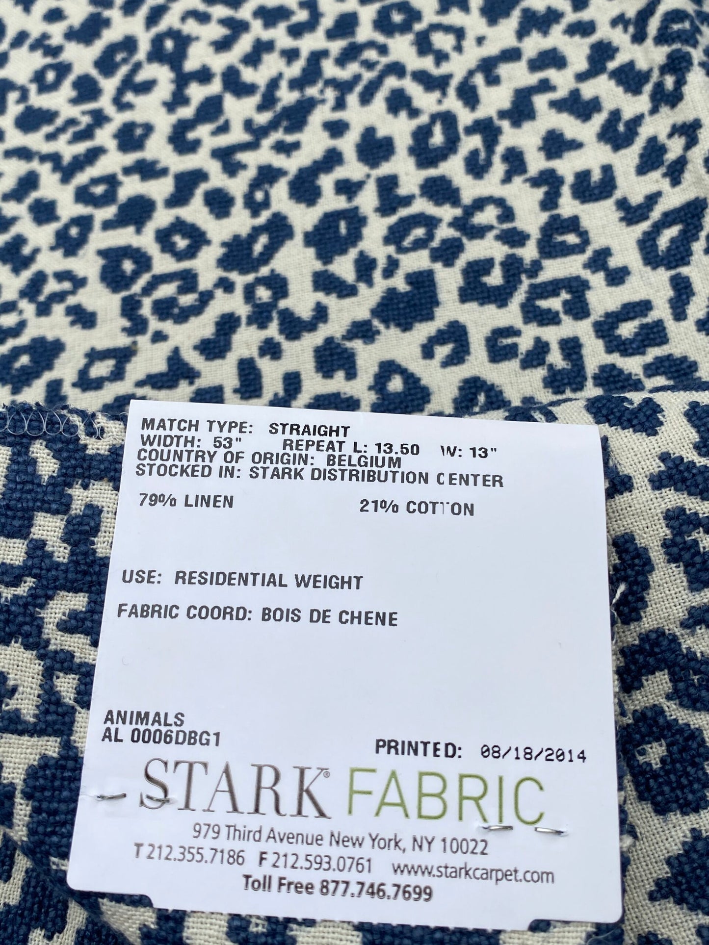 2 Berkbox92 Square Jacquard by Old World Weavers Kitten Navy Blue White Abstract Small Scale MSRP USD300+/y