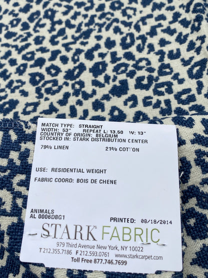 2 Berkbox92 Square Jacquard by Old World Weavers Kitten Navy Blue White Abstract Small Scale MSRP USD300+/y