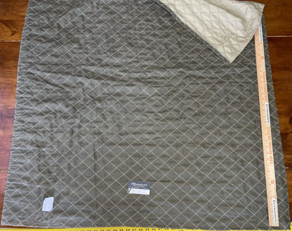 19 Boxv Scalamandre Square Showroom Sample 1.2 Yard Mossy Green Squares