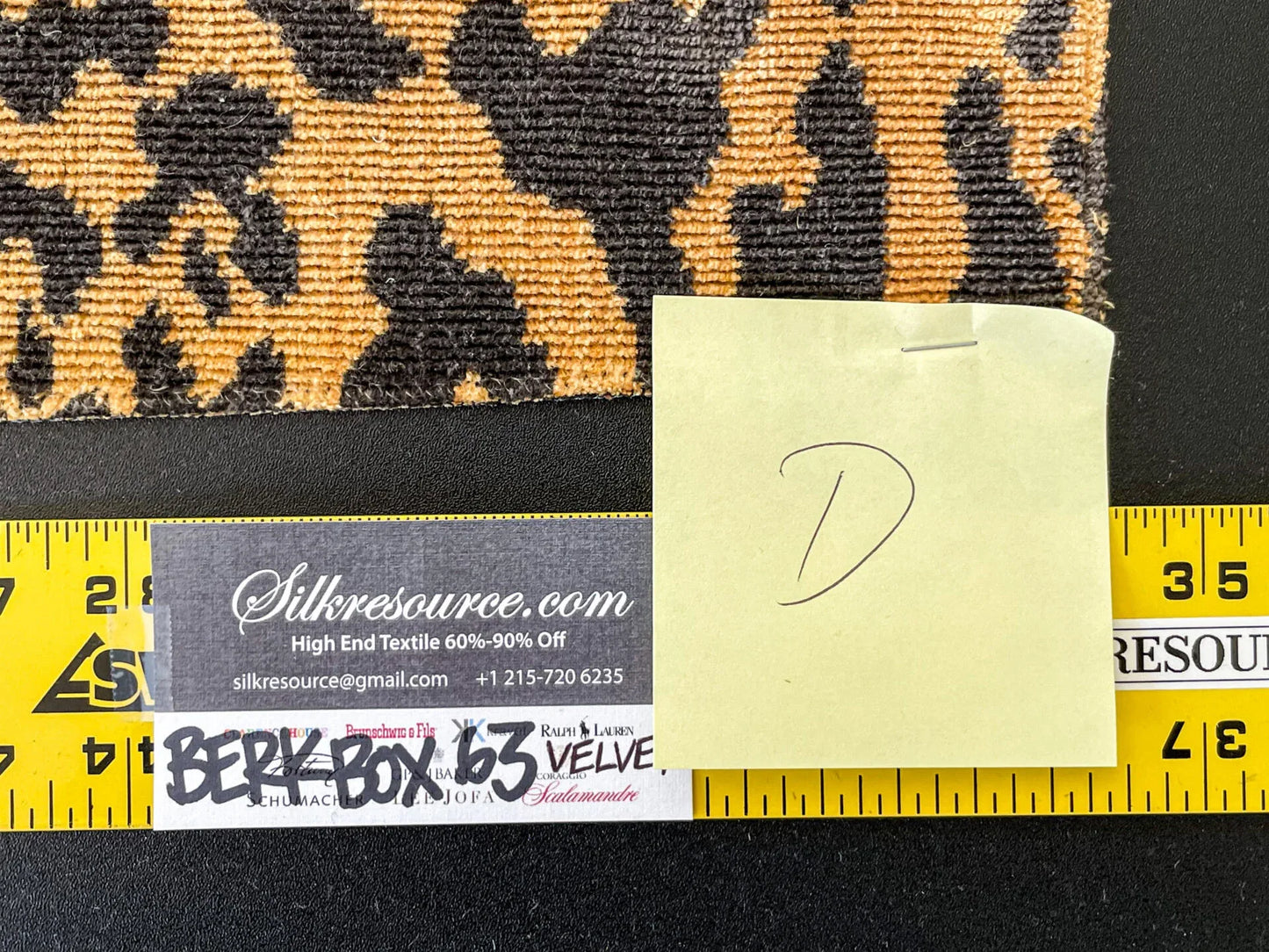 14 Berkbox63 Square Scalamandre Old World Weavers Leopard Velvet in Piccolo Linen Hiend Animal skin Cheetah Orange Black Velvet MSRP USD 500+/yard