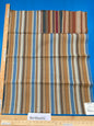 4 Berkbox92 Square Jacquard by Fonthill Wyke Blue/multi Brown White Aqua Heavy Cotton Stripe MSRP USD 132/y