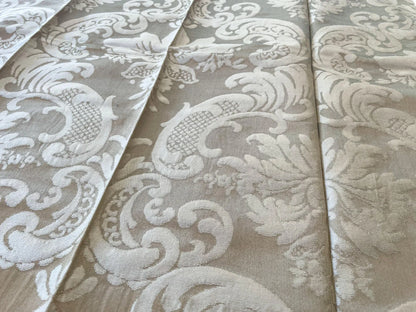 9 Berkbox65 Square Scalamandre Botanical Beige Large Pattern