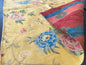 11 Berkbox65 17"x27" Scalamandre STUPINIGI Yellow Chinoiserie Peony Lampas Floral MSRP USD418/y