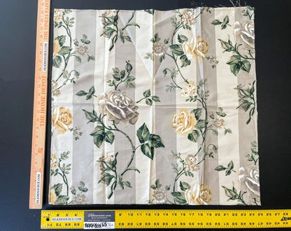 16 Berkbox65 SQUARE Scalamandre Floral Print Botanical Stripe Large pattern