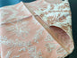 18 Berkbox65 16"x24" Scalamandre Floral Silk lampas Peach White