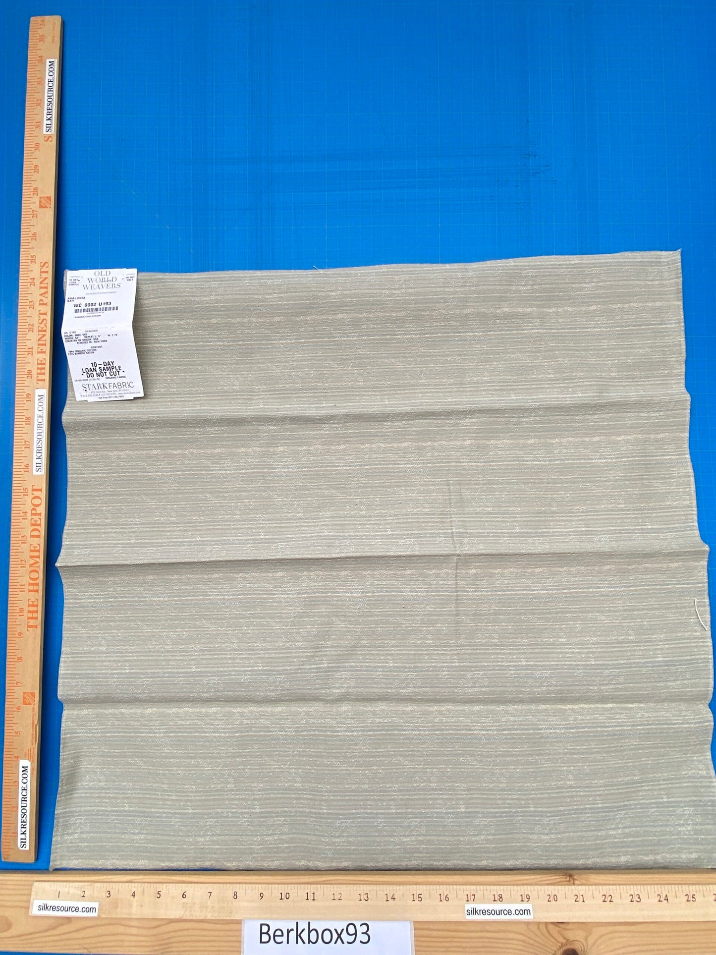 15 Berkbox93 Square Jacquard by Old World Weavers Avalonia Sky Beige Texture MSRP USD128/y