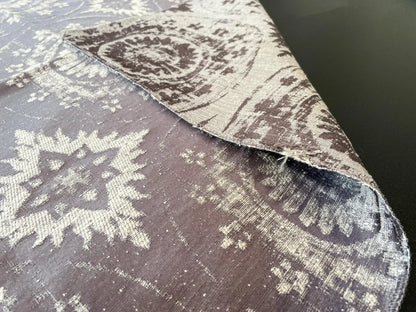 23 Berkbox65 26"x26" SQUARE Scalamandre MANDALA Brownish on Gray Medallion MSRP USD258/y