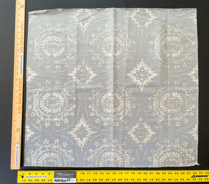 29 Berkbox65 27"x27" SQUARE Scalamandre MANDALA Gray Beige Medallion MSRP USD258/y