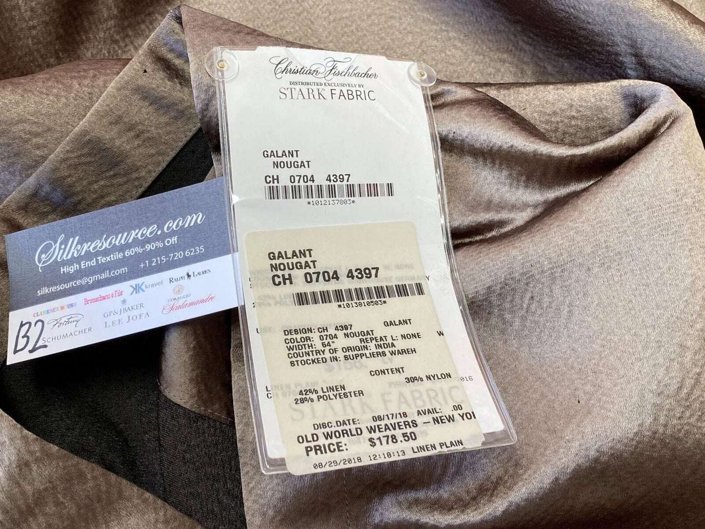 2 Berkbox2 Scalamandre 2.1 Yards Galant Nougat