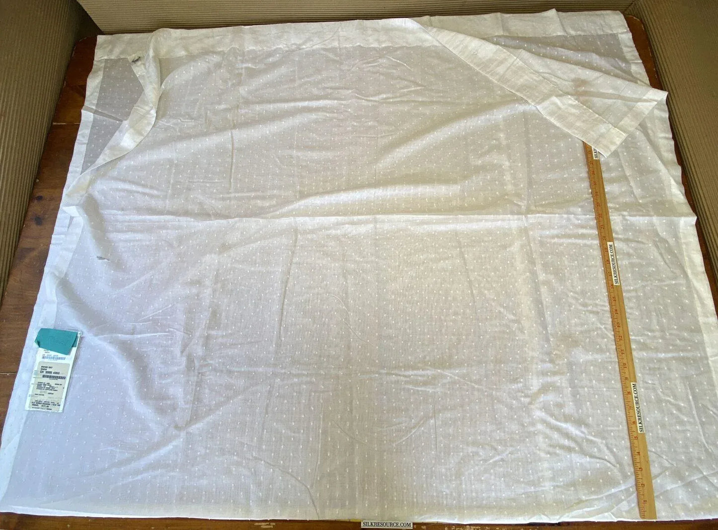 1 Berkbox2 Scalamandre 2.2 Yards Swiss Dot Snow