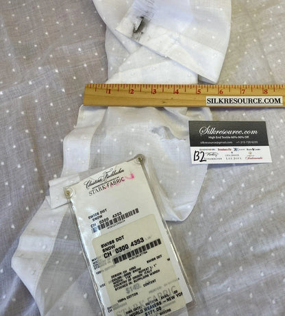 1 Berkbox2 Scalamandre 2.2 Yards Swiss Dot Snow