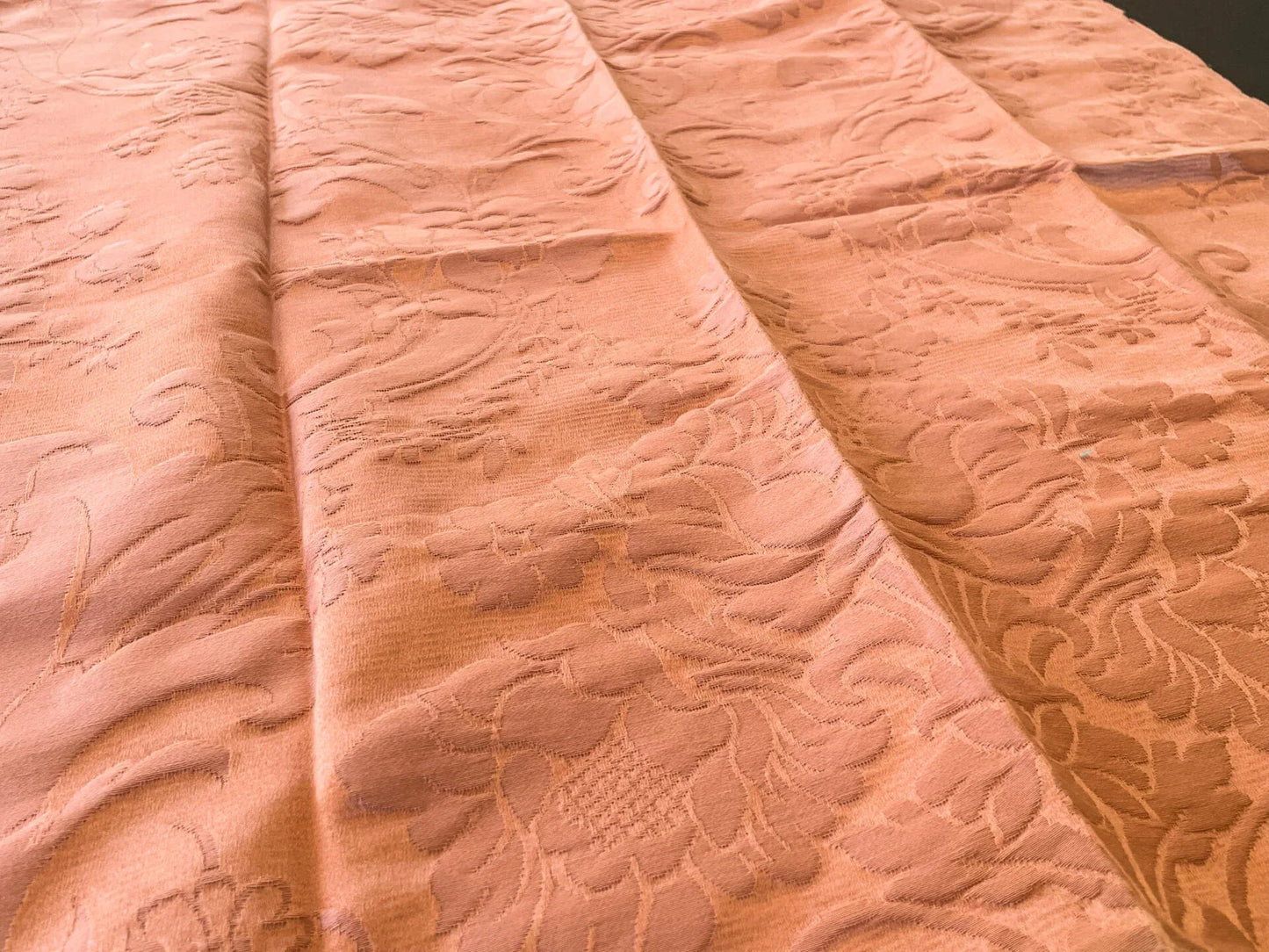 8 Berkbox66 25"x25" SQUARE Scalamandre Botanical Silk Lampas Plain Orange