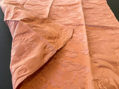 8 Berkbox66 25"x25" SQUARE Scalamandre Botanical Silk Lampas Plain Orange