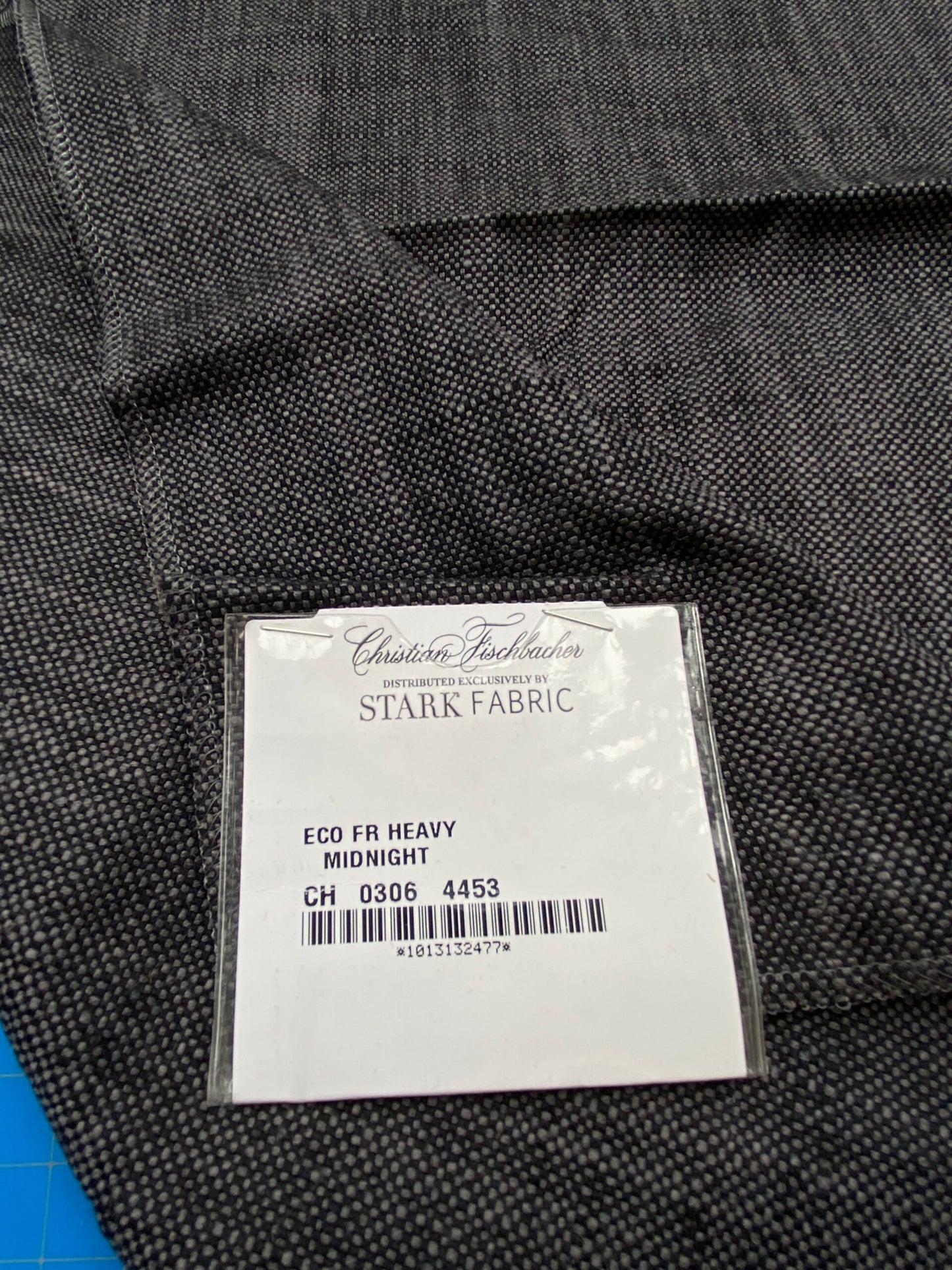 28 Berkbox93 Square Plains Texture by Christian Fischbacher Eco FR Heavy Midnight Black Solid MSRP USD300+/y
