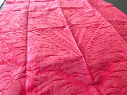 10 Berkbox66 25"x1 yard Scalamandre Floral Red Silk Damask