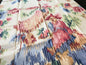 11 Berkbox66 24"x1.1 yard Scalamandre Abstract Silk Print  Multi color on Cream White