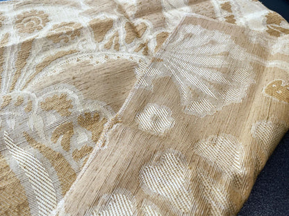 14 Berkbox66 17"x 14" Scalamandre Damask Yellow Jacquard Woven Large pattern