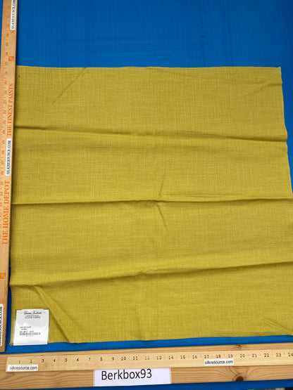 33 Berkbox93 Square Plains Texture by Christian Fischbacher Eco FR Heavy Lemon Yellow Solid MSRP USD300+/y
