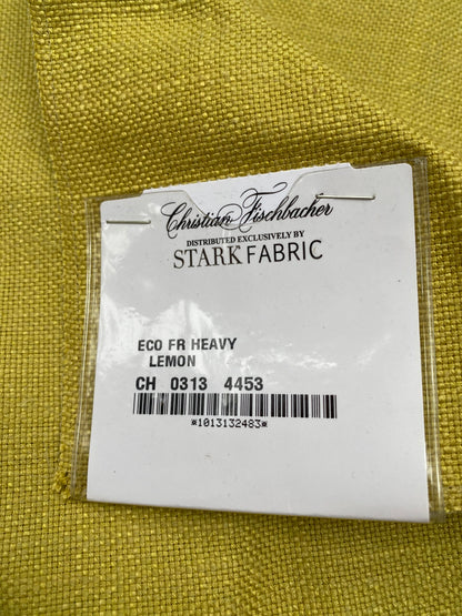 33 Berkbox93 Square Plains Texture by Christian Fischbacher Eco FR Heavy Lemon Yellow Solid MSRP USD300+/y