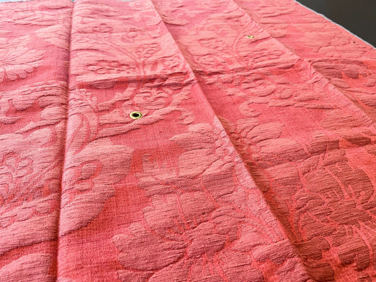 15 Berkbox66 28"x 25" Scalamandre Silk Damask Red Botanical Minor Defect