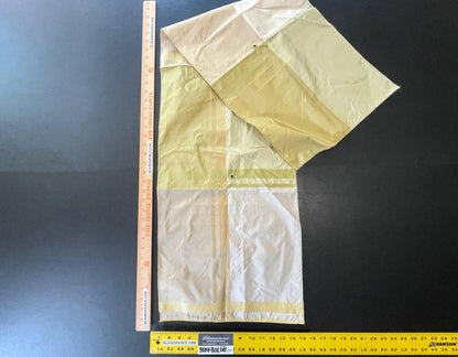 16 Berkbox66 15"x 1.4yard Scalamandre Silk Satin White Green Beige