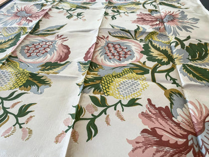 17 Berkbox66 26"x 26" Scalamandre Botanical Silk Print Large Pattern